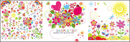 Kinder-Illustratorin schöne Blumen - Vector