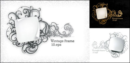 Rollwinkel und elegante Muster - Vector