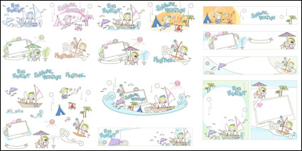 Kinder-Sommer-Nette Vector