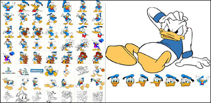 Klassische Comic-Stil Bild von Donald Duck