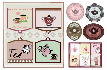 Coffee Thema Vektor Material