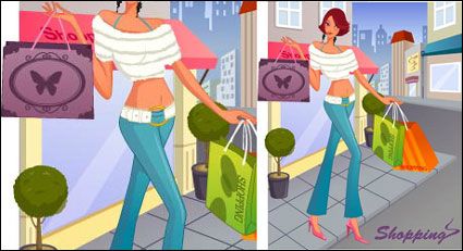 Damenmode Shopping Material 8