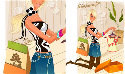 Damenmode Shopping Material 3