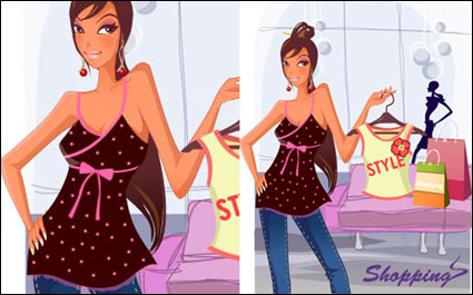 Damenmode Shopping Material 2