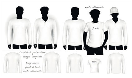 Blank T-Shirt und Polo-Shirt T-Shirt Vektor