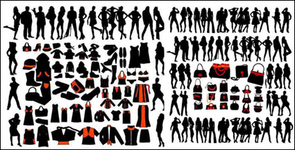 Modell Silhouette Vector