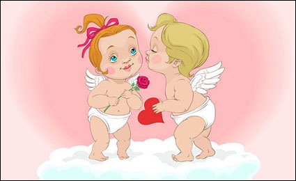 Cute little angel Vektor Material