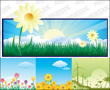 Schöne Blume Thema Illustration