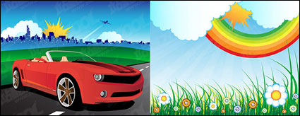Outdoor Landschaft Vektor