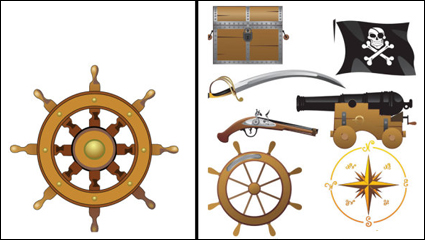Pirate Ausrstung, Material Vektor