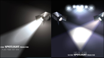 Lichtprojektor - Vektor-Material