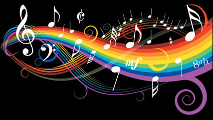 Theme Musik Noten Vektor Material -1