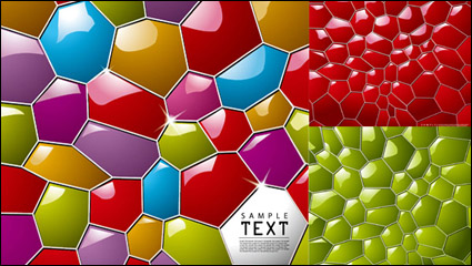 Dreidimensionale Waben Hintergrund Vektor Material