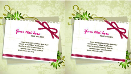 Elegante Design-Elemente der Collage-Karte Vektor Material -4