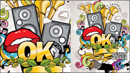 Der Trend von Musik Plakate 01 - Vector