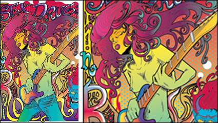 Fantasy-Rock-Star Poster vector