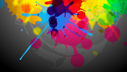 Paint Splash Hintergrundfarbe 01 - Vector