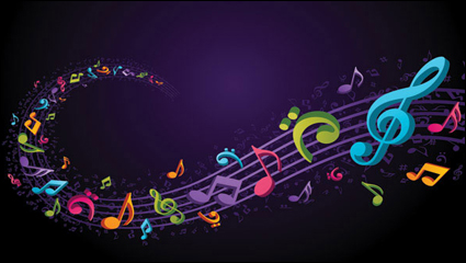 Theme Musik Noten Vektor Material -4