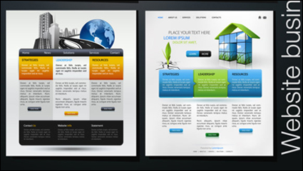 Ausländische schöne Web-Design - Vektor-Material
