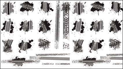 Reifenbremse gedrucktes Material 01 - Vector