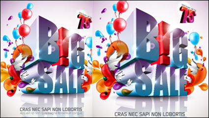 Bunte dekorative Design-Hintergrund Vector Material