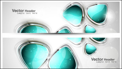Zusammenfassung moderne Grafik-Banner 01 - Vektor Material