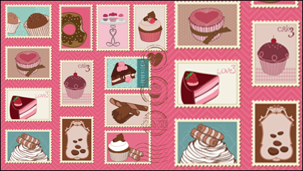Cartoon Illustration der Stempel 01 - Vector