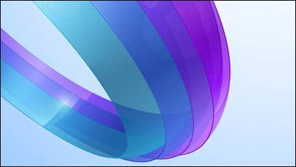 Bunte Bänder Vektor Hintergrundmaterial -1