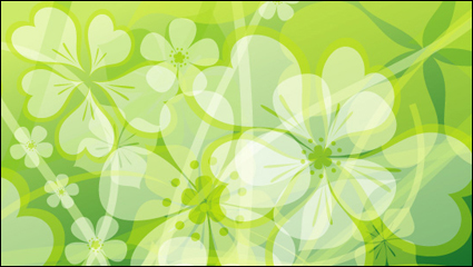 Frische Sommerblumen Vektor Hintergrundmaterial -2