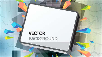 Wunderschöne dreidimensionale Vektor-Illustration Hintergrundmaterial -1