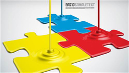 Paint-Art-Design-Stil Vektor Material -4
