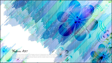 Romantische Blumenmuster Hintergrund Vektor-Design Material -3