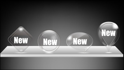 Transparente Crystal Icons - Vektor-Material