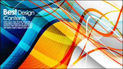 Bunte gestreiften Hintergrund Vector -4