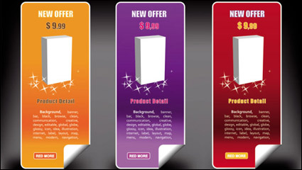 Farbe banner 03 - Vektor Material