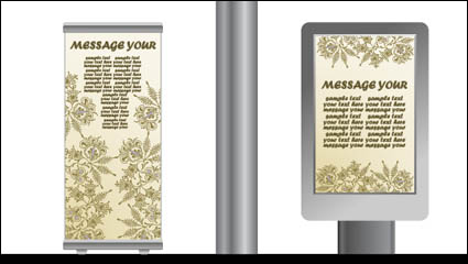 Light-Box Plakate Template-Design Vektor Material -3