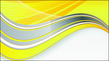 Leuchtend gelbe Linie Textfeld Vektor Material -2