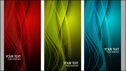 Der Trend der bunten dynamische Grafikkarte 03 - Vektor