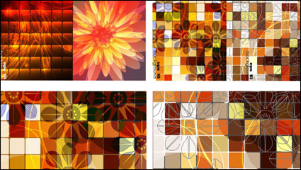 Trend Kasten Gitter Hintergrund Vektor Material -2