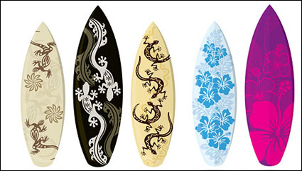 Surfboard Muster Vektor Material