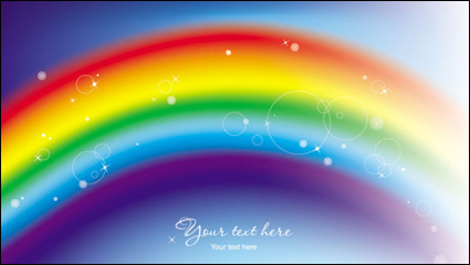 Schöne Rainbow Symphony 02 - Vektor