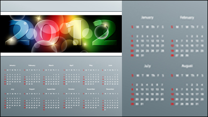 2012 calendar 03 - Vektor