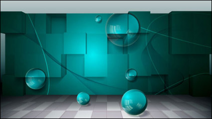 Dreidimensionale kreative Business-Raum Hintergrund Vektor -3