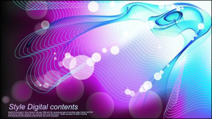 Bunte Mirage Stromlinie Hintergrund Vektor -1