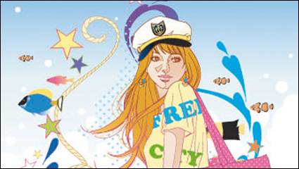 Exquisite Mode Cartoon Crush 01 - Vektor
