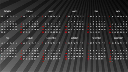 2012 calendar 02 - Vektor