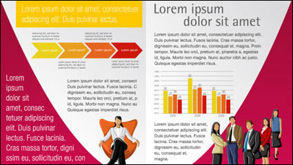 Im Ausland Layout-Design 04 - Vektor