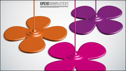 Farbe Tropf Form Design Hintergrund Vektor Material -6
