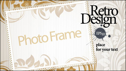 Elegantes Muster die Schattierung dekorativen Box Text-Design Vektor Material -2