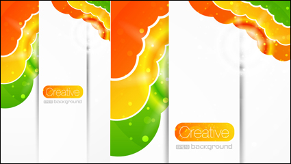 Kreative Blumen bunten Hintergrund Vektor -4